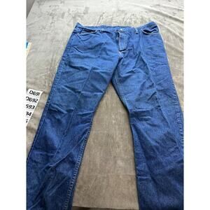 Bulwark FR Jeans Men's 44x34 Flame Resistant Straight Leg with Stretch Blue Pant